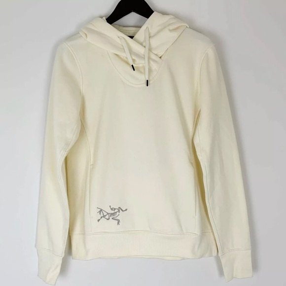 Arc'teryx Sweaters - Arcteryx Pocket Hoody Women’s Size Large Sweatshirt Pullover Ivory NEW